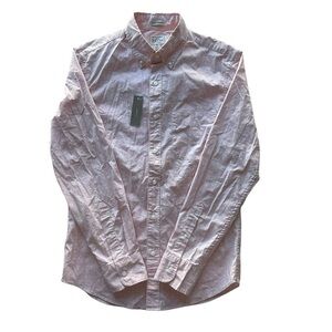J. Crew Secret Wash Slim Untucked Shirt Pink Small Short Polka Dot NWT Barbie